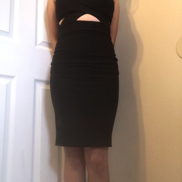 🍪Black Cut-out Evening Dress - Picture 7 of 7